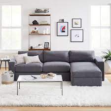 What makes sectional sofas extra tricky is finding a coffee table that fits nicely into that little nook of space in front. Urban 2 Piece Chaise Sectional