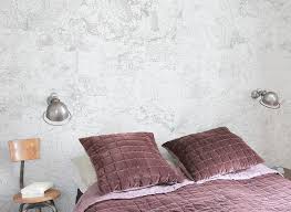 Murando papier peint intisse carte du monde pour enfants 400x280. Papier Peint Original Decor Mural En Edition Limitee Papier Peint Panoramique Carte Territoire Noir Et Blanc Ohmywall