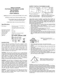 Smoke alarms and detectors · more info. Specifications Manualzz