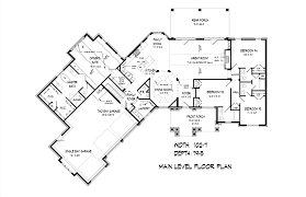 Modest in size, this lovely ranch home still manages to fit in four bedrooms. House Plan 60084 Ranch Style With 2919 Sq Ft 4 Bed 3 Bath 1 Half Bath