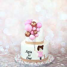 Little Girl Balloon Cake By Soods Cake Balloon Cake Girly Cakes
