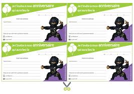 Voilà, enfin le collège et l'entrée en 6e, que de chemin parcouru depuis sa première année de maternelle ! Invitations A Imprimer Pour Anniversaire Ninjas Chasseotresor
