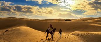 Take a camel safari to experience the limitless thar desert. Camel Safari In Rajasthan