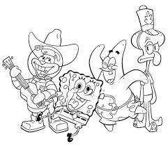 Bob Esponja Y Amigos Para Colorear Pintar A Calamardo El Amigo De Bob Esponj On Bob Esponja Dibujos Animados Paginas Dibujos De Bob Esponja Bob Esponja Esponja