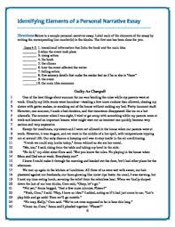 Check spelling or type a new query. Personal Narrative Essays Lesson Plan Fun Sample Essays Tpt