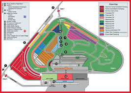 Pocono Raceway Camping Map