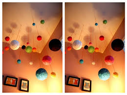 Yarn Balls Hanging From Ceiling Yarn Ball Crafts Diy