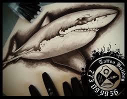 Aggression, strength, fearlessness, and grace in tattooing. Great White Shark Tattoo Sketch By Tattoobulldog On Deviantart