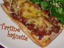 Recette De Tartine Baguette A La Bolognaise Recette Recette Tartine Recettes De Cuisine Recette De Plat