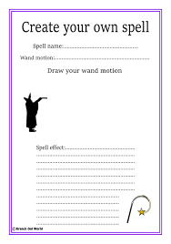 Free Create A Spell Worksheet For All Ages Harry Potter Teachers Harry Potter Activities Harry Potter School