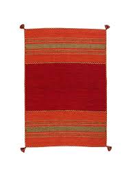 Der teppich hat gegenüber dem parkettboden viele vorteile. Pergamon Natur Teppich Kelim Navarro In Rot Gunstig Kaufen Limango