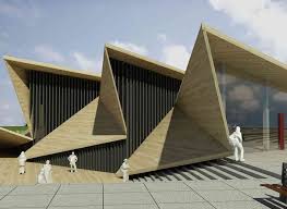 New wave architecture designs rock gym for polur. Public Building Todor Todorov Arch2o Com Folding Architecture Tropical Architecture Triangular Architecture