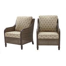 Hampton Bay Windsor Brown Wicker Outdoor Patio Lounge Chair With Cushionguard Toffee Trellis Tan Cushi In 2020 Patio Lounge Chairs Patio Lounge Build Outdoor Furniture