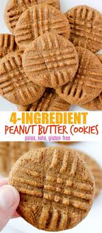 4 Ingredient Paleo Peanut Butter Cookies Smile Sandwich Paleo Peanut Butter Cookies Paleo Peanut Butter Paleo Recipes Dessert