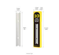 EHDIS 10 x Lames pour Grattoir, Lames à Grattoir Industry, Rechange Lame,  pour Vitre, Colle, Carrelage de fenêtre, Miroir, 100mm, Acier Inoxydable :  ...