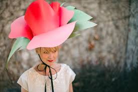Paper Flower Hat Alice In Wonderland Flowers Flower Costume Diy Paper Flowers