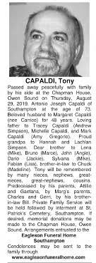 Tony Capaldi's Instagram, Twitter & Facebook