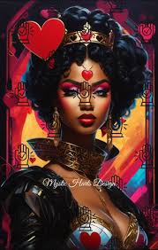 Beautiful Cyberpunk Melanin Queen