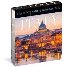 Local holidays are not listed. Italy Page A Day Gallery Calendar 2019 Workman Publishing 9781523503049 Amazon Com Books