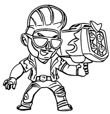 Our brawl stars skins list features all of the currently and soon to be available cosmetics in the game! Brawl Stars Coloring Pages Agent P Coloring And Drawing