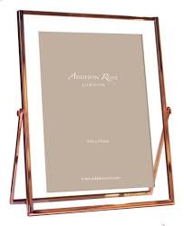 Addison Ross Rose Gold Glass Picture Frame Glass Photo Frames Rose Gold Picture Frame Glass Picture Frames