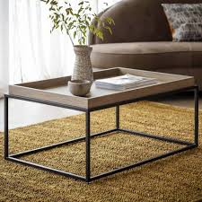 But the lower tier still needs balance, composition, and scale. Forden Tray Coffee Table Grey Modern Coffee Table Industrial Coffee Table