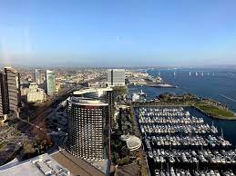 Spend your new years eve at the top and ring in 2012 with style and class. View From My Seat With A Glass Of Wine Picture Of Top Of The Hyatt San Diego Tripadvisor