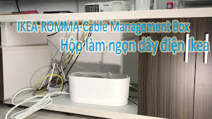 I bought this $10 ikea cable management rack. Ikea Romma Koppla Cable Management Box Youtube