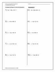 This is completing the square level 1. Completing The Square Worksheets