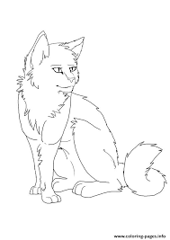 Warrior Cat Free Semi Realism A4 Coloring Pages Printable