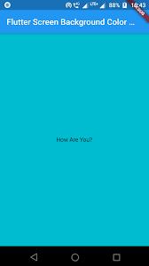 How To Change Background Color Of A Screen In Flutter Flutter For You