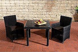 2 Sitzer Balkonset Tara Mit Polster Garten Living Farbe Geflecht Polster Schwarz Anthrazit Grosse Tisch Outdoor Furniture Balcony Chairs Balcony Furniture
