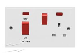 Professional & local design expertise. 970b 45a Cooker Switch With Socket And Neon Indicator White Plastic Square Edge