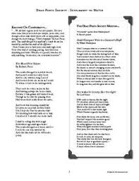 Dead Poets Society Movie Supplement With Poems Quotes Worksheets Discussion Questio English Teacher High School English Language Arts High School Teaching
