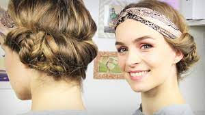 Haare Haarband Frisur Mit Seitlichem Dutt Tuchhaarband Schick Schnell Youtube