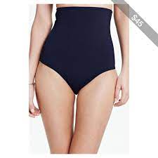 Lands End Women S Beach Living Ultra High Waist Bikini Bottom With Tummy Control High Waisted Bikini Bottoms High Waisted Bikini Woman Beach