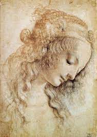 De tous les tableaux cités, c'est celui qui a la plus grande. Woman S Head By Leonardo Da Vinci C 1473 Da Vinci Painting Famous Art Art