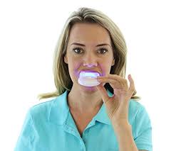 Auraglow Teeth Whitening Led Light Kit 35 Carbamide Peroxide 2 5ml Gel Syringes Mouth Tray And Case Beauty Shop Hq
