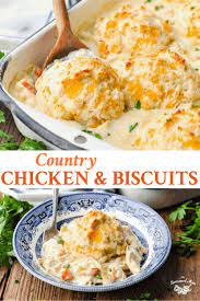 Country Chicken And Biscuits Recipe Chicken And Biscuits Comfort Food Recipes Dinners Cooking Recipes
