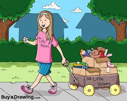 Some Kids Truly Amaze Me Like Sarah And 11 Year Old That Runs Her Own Donation Drives Known As The Little Helpers Girl Cartoon Drawings Cartoon Drawings