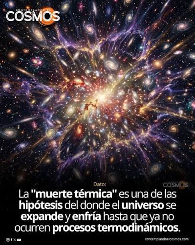 La muerte térmica del universo (o "Big Freeze") es exactamente eso: el  universo sigue expandiéndose, la materia y energía se diluyen cada vez más,  y eventualmente todo alcanza un estado de máxima
