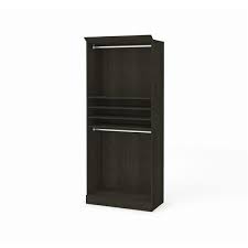 It's made from steel and has plastic connectors that makes assembly a breeze. Bestar Versatile 36 In Deep Grey Closet Organizer 40160 2132 Rona