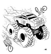 Check spelling or type a new query. Blue Thunder Monster Truck Coloring Pages Novocom Top