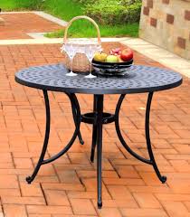 Crosley Furniture Sedona 42 Inch Cast Aluminum Dining Table In Charcoal Black Patio Dining Table Dining Table Black Round Outdoor Dining Table