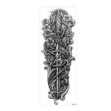 Scopri ricette, idee per la casa, consigli di stile e altre idee da provare. 5 Pieces Sketch Skull Clock Design Temporary Full Flower Arm Tattoo Sticker Diy Body Art For Men Large Tattoo Sticker Fake Qb 03 Art Artisans Art Connectorart Impressions Aliexpress