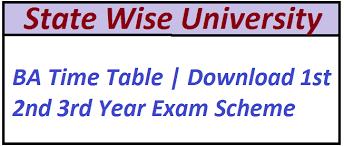 Mangalore university exam time table 2021. Ba Time Table 2021 à¤¯à¤¹ à¤¦ à¤– B A 1st 2nd 3rd Year Annual Semester Exam