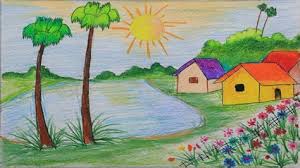 Spring Season Drawing Ideas Creative Art Coloured pencils draw a picture from your photo using coloured pencils almost finished drawing animate your pencil drawing finishing touches complete a pencil drawing of your picture. spring season drawing ideas creative art