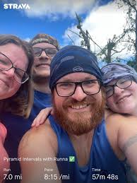 Running at Celery Flats park in Portage Michigan with family