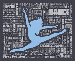 Original Artwork Using Words To Describe Dance Dress Up A Room In Your Home With This Dance Themed Print Tha Dance Rooms Dance Teacher Gifts Dance Artwork