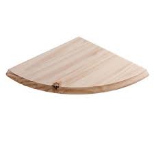 N2053 etagère murale blanche salle de bain bois vintage art déco xxe france. Tablette D Angle Bois Brut 30 X 30 Cm Castorama